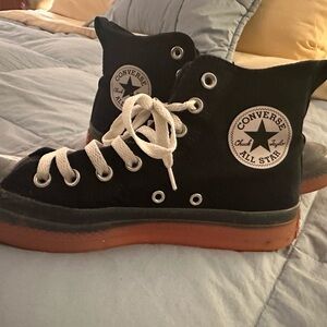 Converse Woman's Black High-Top Sneakers